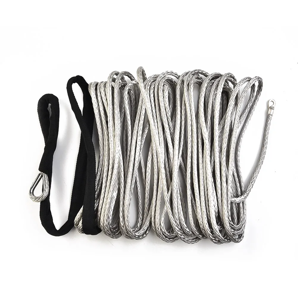 Tow Winch Rope UTV Cable Line Tool With Sheath Gray Equipment Light weight Synthetic High Strength Motorcycles
Tow Winch Rope UTV Cable Line Tool With Sheath Gray Equipment Light weight Synthetic High Strength Motorcycles