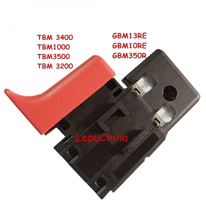 AC 220v-240v Switch replacement for Bosch GBM13RE GBM10RE GBM350RE TBM 3400 TBM1000 TBM3500 Electric Drill High Quality
AC 220v-240v Switch replacement for Bosch GBM13RE GBM10RE GBM350RE TBM 3400 TBM1000 TBM3500 Electric Drill High Quality