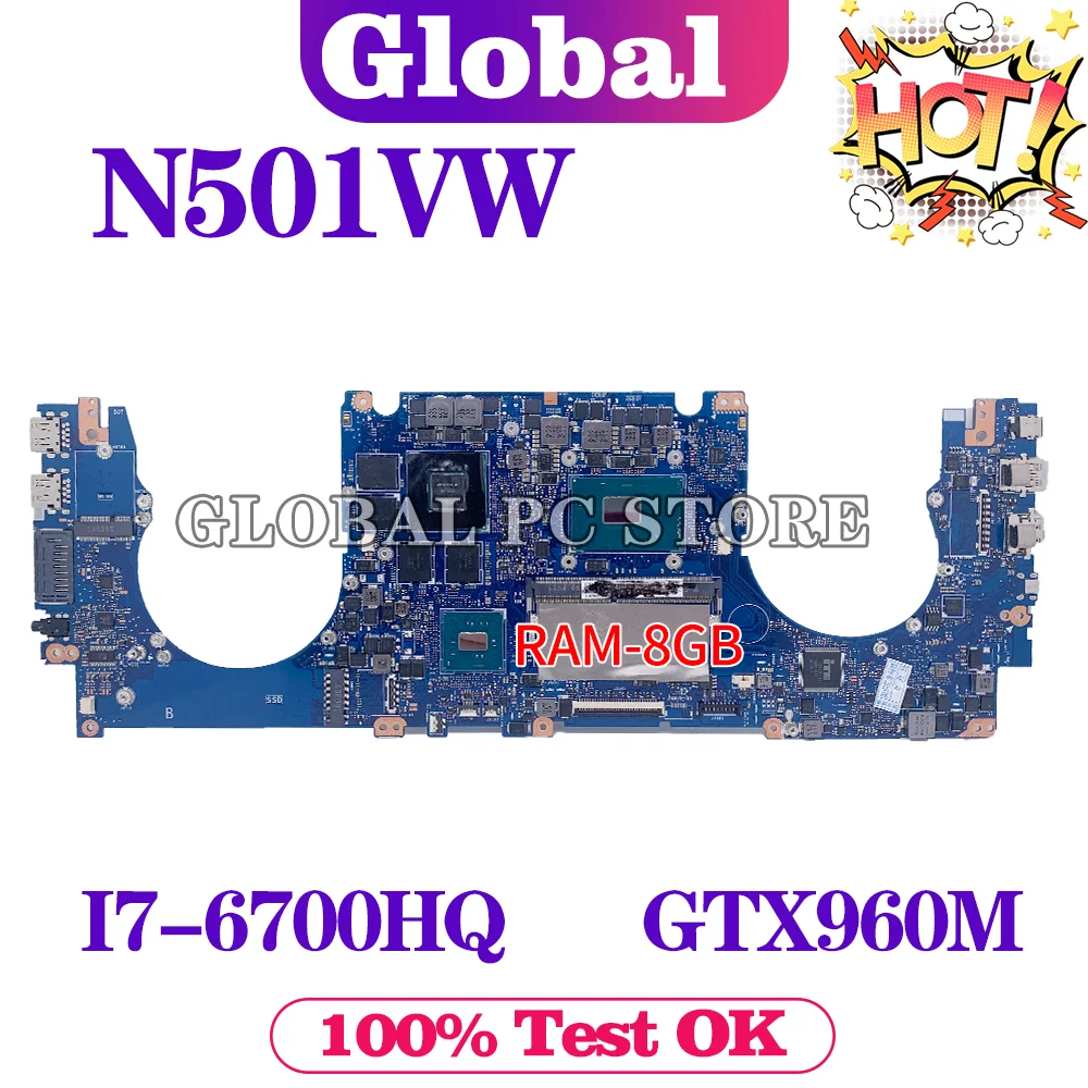 Материнская плата G501V для ноутбука ASUS N501VW G501VW G58V UX501V UX501VW, системная плата N501V, тест нормально, стандартный процессор 8GB-RAM
Материнская плата G501V для ноутбука ASUS N501VW G501VW G58V UX501V UX501VW, системная плата N501V, тест нормально, стандартный процессор 8GB-RAM