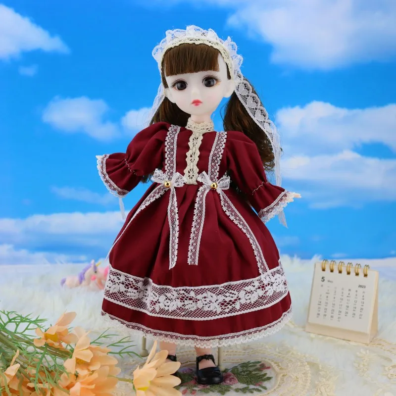 New 30cm BJD Doll and Clothes Multiple Movable Joints Girl DIY Dress Up Toy Birthday Gift
New 30cm BJD Doll and Clothes Multiple Movable Joints Girl DIY Dress Up Toy Birthday Gift