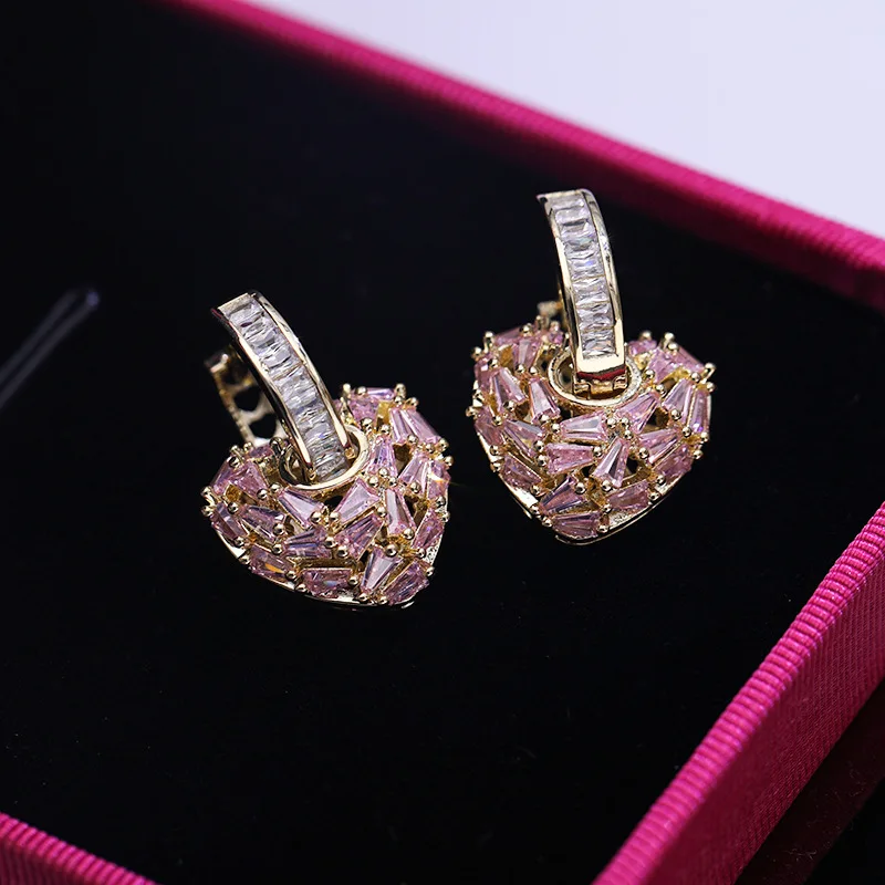 UMQ AAA Cubic Zirconia Heart Gold Earrings for Teen Women Purple Pink CZ Copper Luxury Jewelry Party Friend Birthday Gift Box
UMQ AAA Cubic Zirconia Heart Gold Earrings for Teen Women Purple Pink CZ Copper Luxury Jewelry Party Friend Birthday Gift Box