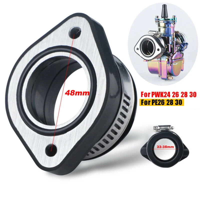 1X 48mm Motorcycle Carburetor Intake Adapter Guide Flange Manifold Suitable For PWK 24 26 28 30mm Carburetor Accessories
1X 48mm Motorcycle Carburetor Intake Adapter Guide Flange Manifold Suitable For PWK 24 26 28 30mm Carburetor Accessories