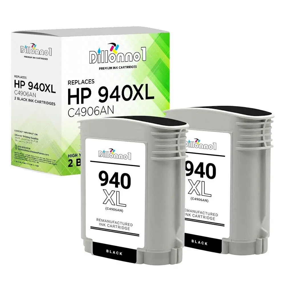 2PK #940XL C4906A Black Ink Cartridge for HP Officejet Pro 8000 8500 Series
2PK #940XL C4906A Black Ink Cartridge for HP Officejet Pro 8000 8500 Series