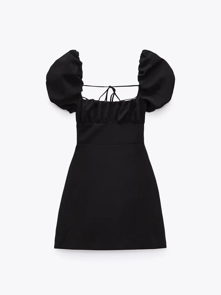 Summer 2022 New Ladies Fashion Chic Elegant Square Collar Bubble Sleeve Flax Sexy Backless Dress Retro Casual Waist Tight Mini
Summer 2022 New Ladies Fashion Chic Elegant Square Collar Bubble Sleeve Flax Sexy Backless Dress Retro Casual Waist Tight Mini