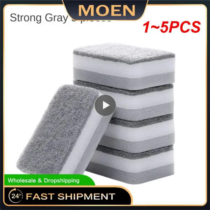 1~5PCS Double-sided Dishwashing Cleaning Spong Mop Kitchen Decontamination Sponge Brush Dishwashing Sponge Cloth Kitchen 
1~5PCS Double-sided Dishwashing Cleaning Spong Mop Kitchen Decontamination Sponge Brush Dishwashing Sponge Cloth Kitchen
