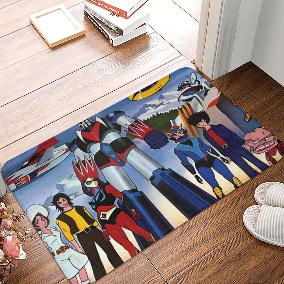 UFO Robot Goldrake Grendizer Anime Anti-Slip Doormat Living Room Mat Characters Hallway Carpet Welcome Rug Home Decorative
UFO Robot Goldrake Grendizer Anime Anti-Slip Doormat Living Room Mat Characters Hallway Carpet Welcome Rug Home Decorative