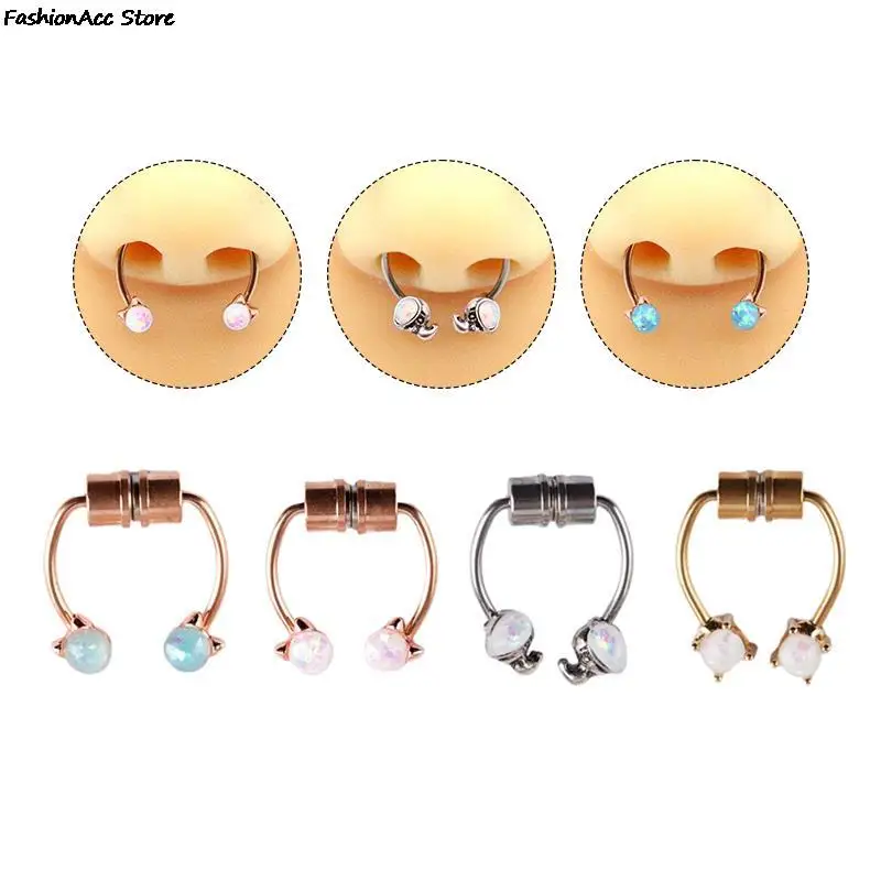 Magnetic Nose Ring for Women Men Reusable Alloy False Nose Hoop Pircing Jewelry for Party Bar
Magnetic Nose Ring for Women Men Reusable Alloy False Nose Hoop Pircing Jewelry for Party Bar