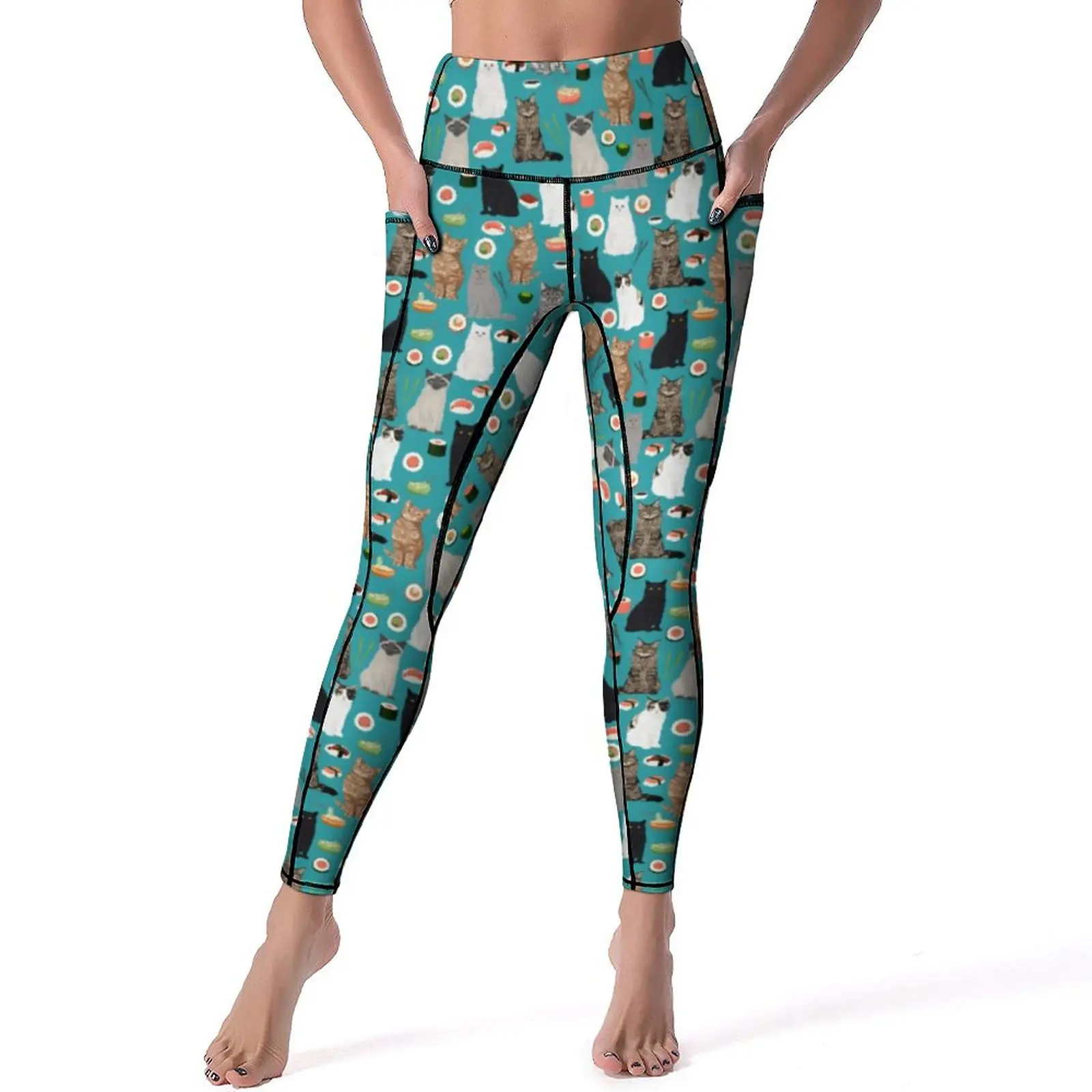 Cat And Sushi Leggings Funny Food Print Fitness Running Yoga Pants Women High Waist Elegant Leggins Sexy Graphic Sports Tights
Cat And Sushi Leggings Funny Food Print Fitness Running Yoga Pants Women High Waist Elegant Leggins Sexy Graphic Sports Tights