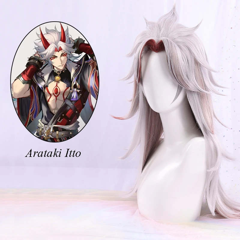 Arataki Itto Cosplay Wig Game Genshin Impact 80cm Heat Resistant Synthetic Wig Halloween Costume Wigs + Free Wig Cap
Arataki Itto Cosplay Wig Game Genshin Impact 80cm Heat Resistant Synthetic Wig Halloween Costume Wigs + Free Wig Cap