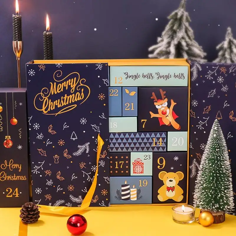 

Рождественский календарь, коробки, 24 дня, обратный отсчет, календарь, подарочная упаковка, Рождественский отсчет, Подарочная коробка, заполняемый Пустой картон