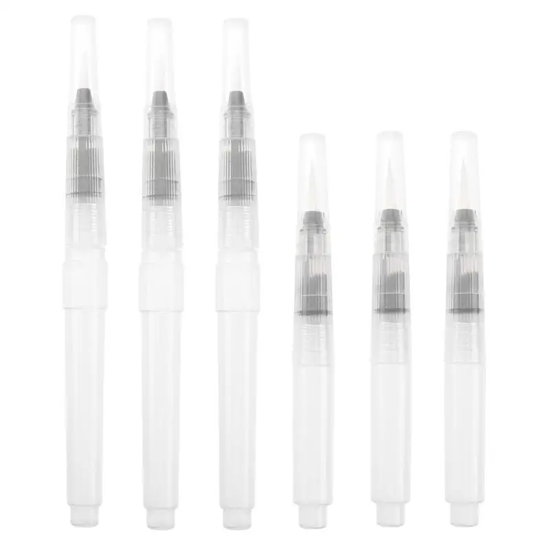 6pcs Water Coloring Brush Pens Watercolor Painting Brushes Pen Drawing Brush Pens for Water-soluble Pencil
6pcs Water Coloring Brush Pens Watercolor Painting Brushes Pen Drawing Brush Pens for Water-soluble Pencil