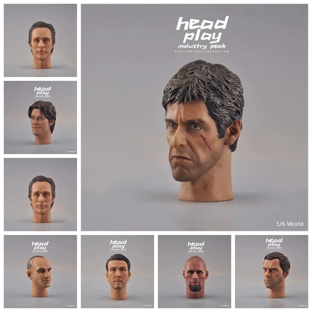 

Head Sculpt Ryan Reynolds Dwayne Johnson Leslie CheungLewis Yen ActorAl Pacino Model 1/6 Scale For12 Inch Action Figure Body