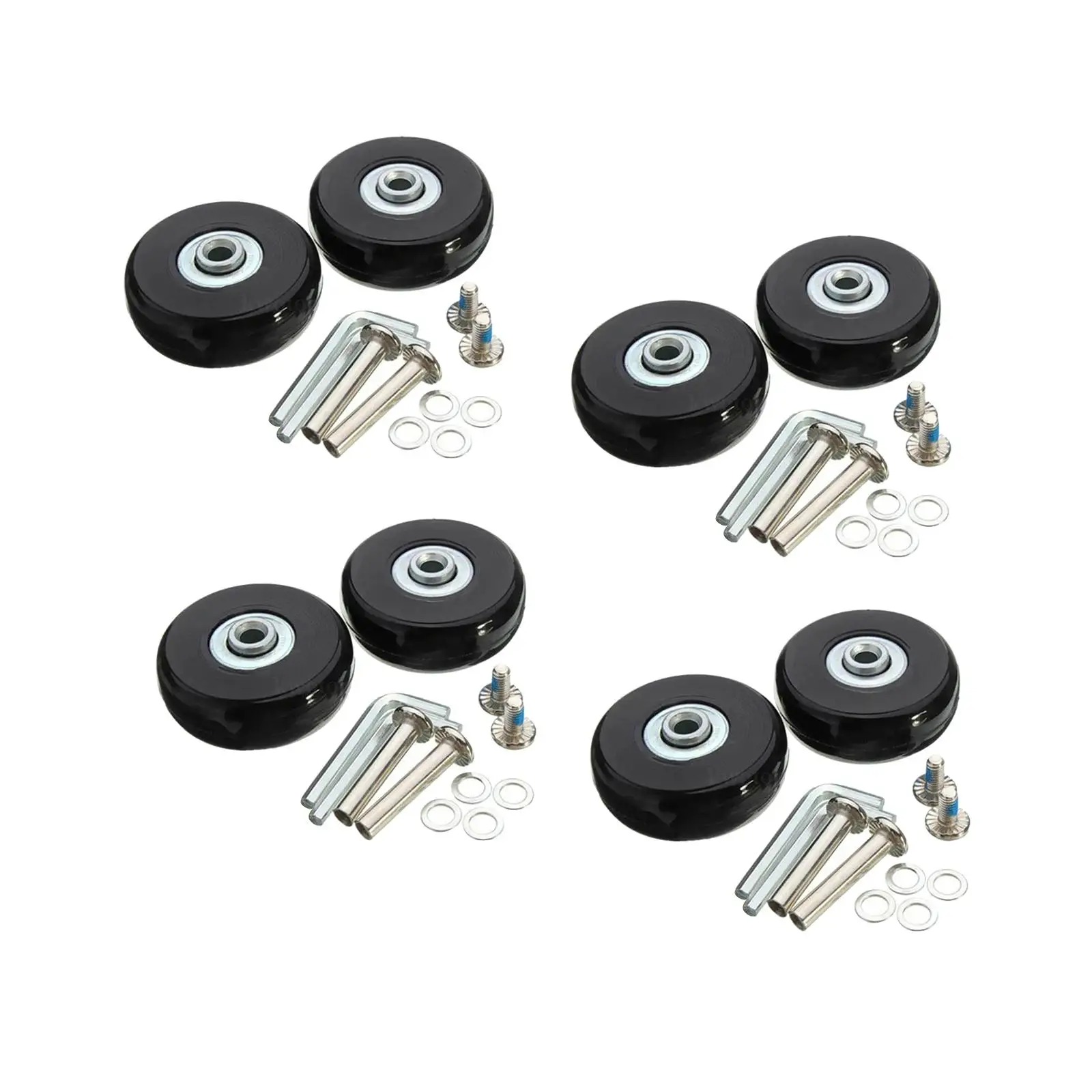 2x Luggage Suitcase Wheels Replacement Flexible Durable Universal Rubber Black Mute Travel Suitcase Trolley Wheels Swivel Wheels
2x Luggage Suitcase Wheels Replacement Flexible Durable Universal Rubber Black Mute Travel Suitcase Trolley Wheels Swivel Wheels