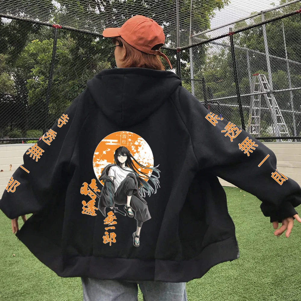 Demon Slayer Tokitou Muichirou Anime Zipper Hoodie Pullovers Harajuku Hip Hop Casual Loose Man Woman Streetwear
Demon Slayer Tokitou Muichirou Anime Zipper Hoodie Pullovers Harajuku Hip Hop Casual Loose Man Woman Streetwear