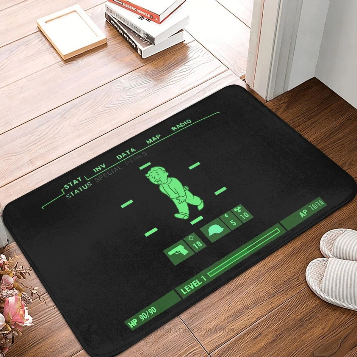 Fallout Vault Boy Game Anti-Slip Doormat Bath Mat Boy Classic Floor Carpet Entrance Door Rug Bedroom Decorative
Fallout Vault Boy Game Anti-Slip Doormat Bath Mat Boy Classic Floor Carpet Entrance Door Rug Bedroom Decorative