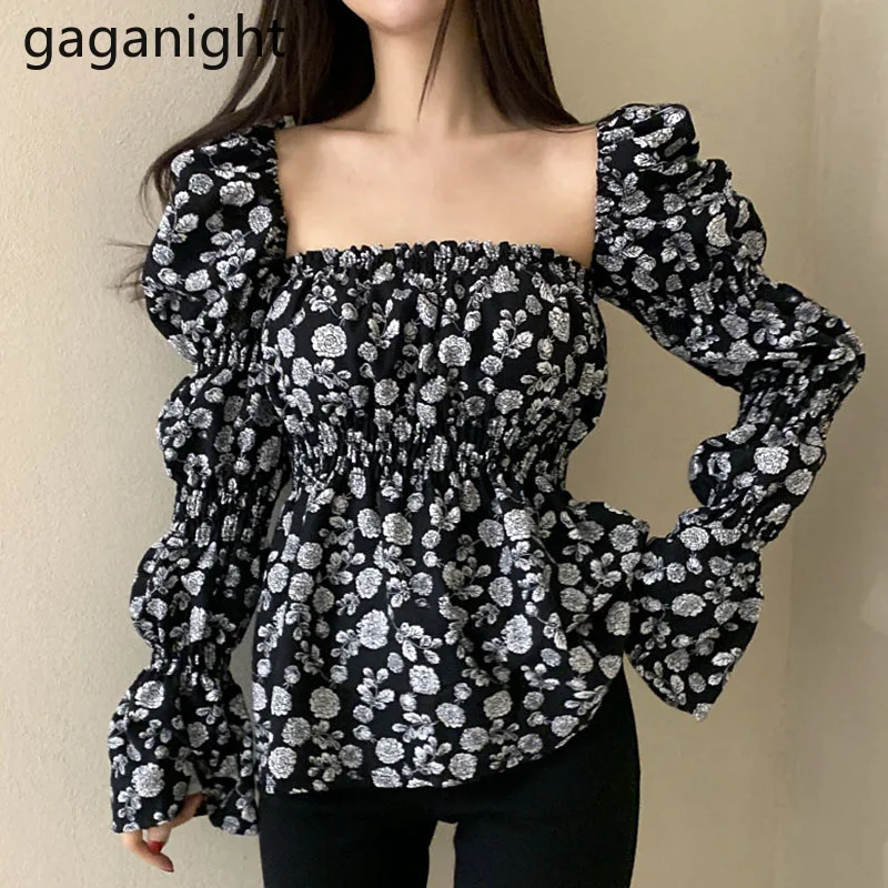 Gaganight, женская рубашка с цветочным принтом, квадратным воротником и пышными рукавами, коллекция 2021 года, Ранняя весна, корейский стиль, ретро...
Gaganight, женская рубашка с цветочным принтом, квадратным воротником и пышными рукавами, коллекция 2021 года, Ранняя весна, корейский стиль, ретро...