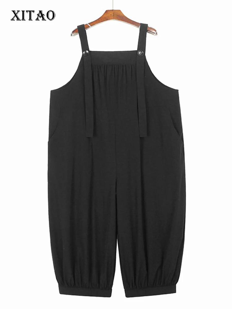 XITAO Folds Patchwork Solid Color Loose Jumpsuits Pocket Show Thin 2023 Summer New Arrival Casual Fashion All Match WLD11470
XITAO Folds Patchwork Solid Color Loose Jumpsuits Pocket Show Thin 2023 Summer New Arrival Casual Fashion All Match WLD11470