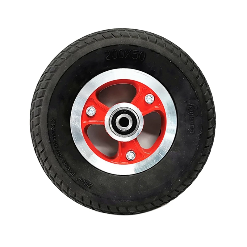 200X50 Electric Scooter Solid Front Wheel 8 Inch Scooter Red Wheel Hub with Black Solid Tire No Need Inflate Tire
200X50 Electric Scooter Solid Front Wheel 8 Inch Scooter Red Wheel Hub with Black Solid Tire No Need Inflate Tire
