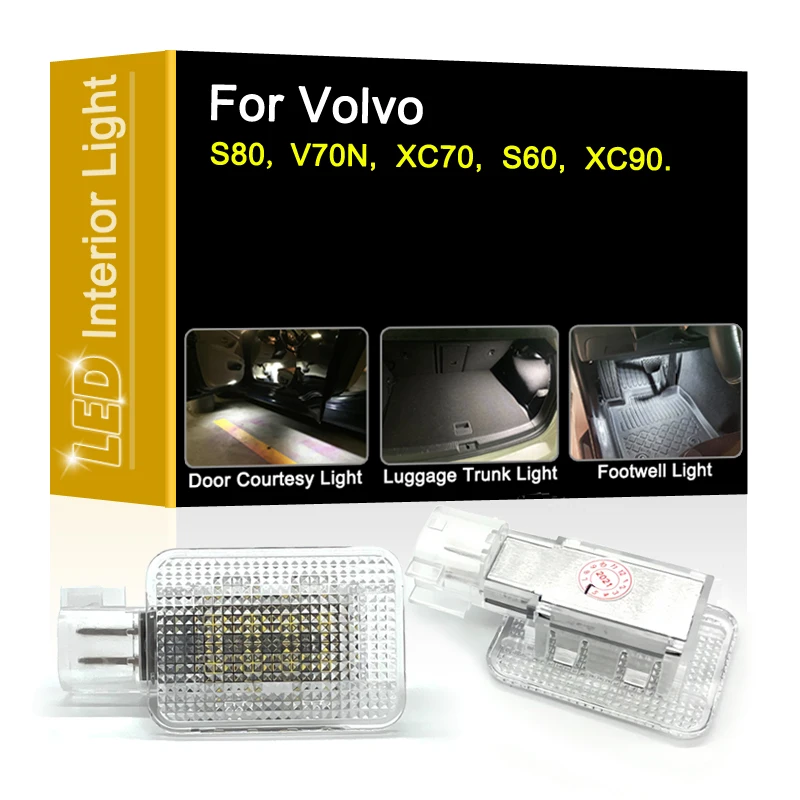 12V LED Interior Lamp For Volvo S80 V70N XC70 S60 XC90 White Door Courtesy Luggage Trunk Footwell Light Assembly
12V LED Interior Lamp For Volvo S80 V70N XC70 S60 XC90 White Door Courtesy Luggage Trunk Footwell Light Assembly