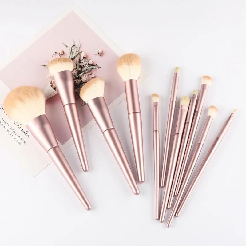 11pcs/set Makeup Brush Set Little Grape Eye Shadow Brush Man-made Fiber Cosmetic Bristle Metal Long-rod Brush Handle Pink
11pcs/set Makeup Brush Set Little Grape Eye Shadow Brush Man-made Fiber Cosmetic Bristle Metal Long-rod Brush Handle Pink