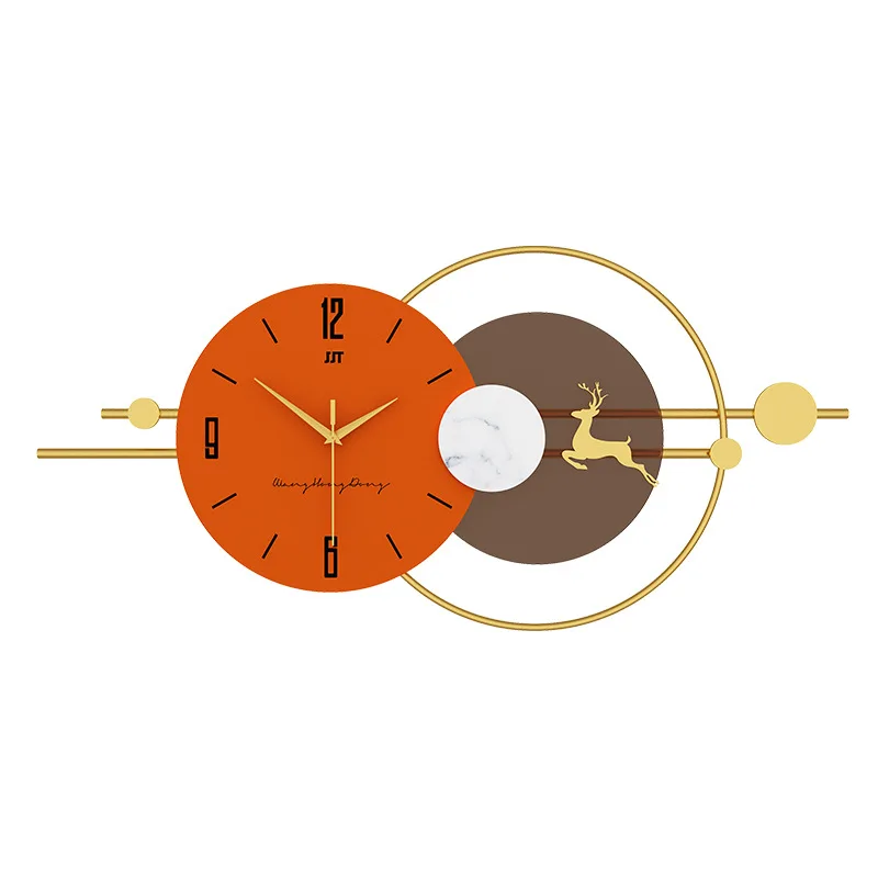 Железные художественные креативные декоративные бесшумные настенные часы для гостиной в Северо-Европейском стиле с оленями и круглыми циферблатами высокой плотности
Железные художественные креативные декоративные бесшумные настенные часы для гостиной в Северо-Европейском стиле с оленями и круглыми циферблатами высокой плотности