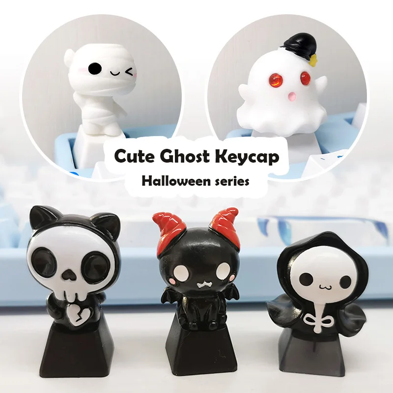 Cartoon Personalized Keycap Mechanical Keyboard Cap Halloween Cute Ghost Gaming Keycaps For Cherry Mx Switch DIY Keyboard Decor 
Cartoon Personalized Keycap Mechanical Keyboard Cap Halloween Cute Ghost Gaming Keycaps For Cherry Mx Switch DIY Keyboard Decor