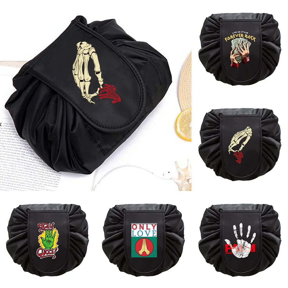 Hand Printed Lazy Cosmetic Bag Suitable Travel Can Store Large-Capacity Drawstring Wash Organizer Makeup Bag Toiletry Beauty Box
Hand Printed Lazy Cosmetic Bag Suitable Travel Can Store Large-Capacity Drawstring Wash Organizer Makeup Bag Toiletry Beauty Box