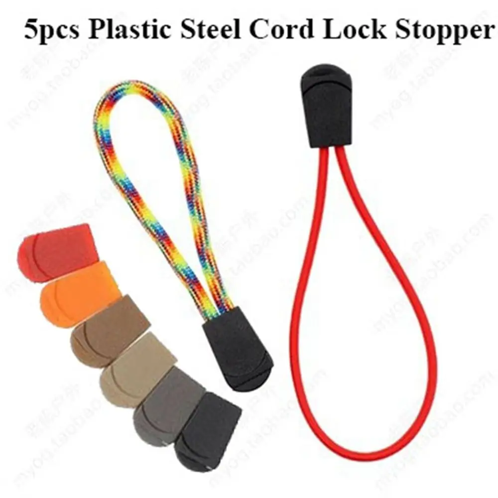 5pcs Rope Tail Clamp Cord Lock Stopper New 6 Colors Plastic Steel End Clip Drawstring Stopper Outdoor Tool Parts
5pcs Rope Tail Clamp Cord Lock Stopper New 6 Colors Plastic Steel End Clip Drawstring Stopper Outdoor Tool Parts