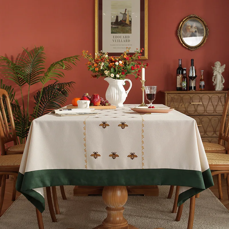 Cartoon Embroidered Bee Light Luxury Cotton Linen Table Cloth Rectangular Living Room Wrapped Table Cloth Tea Table Cover
Cartoon Embroidered Bee Light Luxury Cotton Linen Table Cloth Rectangular Living Room Wrapped Table Cloth Tea Table Cover