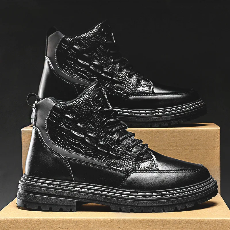 Men High-top Leather Autumn Business Formal Wear British Style Tooling Middle-top Winter Boots Spring Casual Sale Shoes
Men High-top Leather Autumn Business Formal Wear British Style Tooling Middle-top Winter Boots Spring Casual Sale Shoes