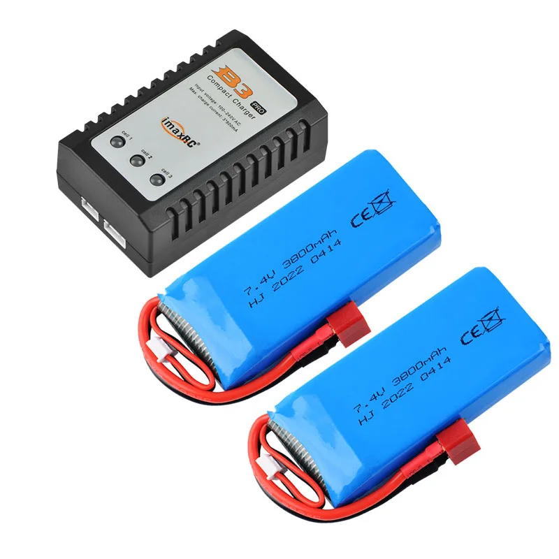 7.4V 3800mAh 2S Lipo Battery with Imax B3 Charger For Wltoys 144001/14401 0/ 124017/124019/124018/12428 RC Car
7.4V 3800mAh 2S Lipo Battery with Imax B3 Charger For Wltoys 144001/14401 0/ 124017/124019/124018/12428 RC Car