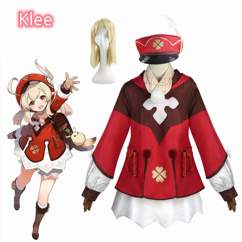 Genshin Impact Cosplay Klee Costume Cosplay Backpack Dodoco Wigs Shoes Loli Party Outfit Uniform Christmas Carnival Costume
Genshin Impact Cosplay Klee Costume Cosplay Backpack Dodoco Wigs Shoes Loli Party Outfit Uniform Christmas Carnival Costume