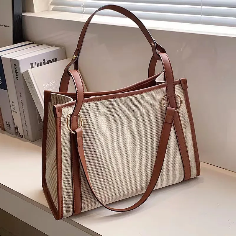 

Casual bolsas de lona das senhoras de alta qualidade grande capacidade sacos de ombro para mulheres moda feminina bolsa de viage