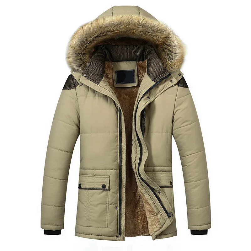 Winter Clothing Men Velvet Fabric Fur Collar Coat Thick Cotton Jacket Oversize Male Hooded Long Parka Khaki Overcoat Men 4xl 5xl
Winter Clothing Men Velvet Fabric Fur Collar Coat Thick Cotton Jacket Oversize Male Hooded Long Parka Khaki Overcoat Men 4xl 5xl