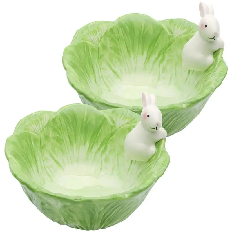 2Pcs Ceramic Oatmeal Bowl Bunny Fruit Bowl Salad Bowl Snack Dessert Bowl for Breakfast
2Pcs Ceramic Oatmeal Bowl Bunny Fruit Bowl Salad Bowl Snack Dessert Bowl for Breakfast