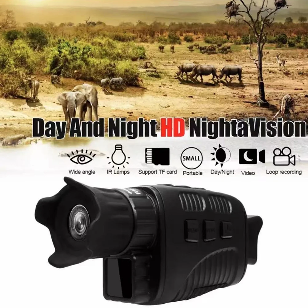 1080P HD Monocular Night Vision Infrared Telescope Optical Glass for Outdoor Hunting Sports Telescope Camera
1080P HD Monocular Night Vision Infrared Telescope Optical Glass for Outdoor Hunting Sports Telescope Camera