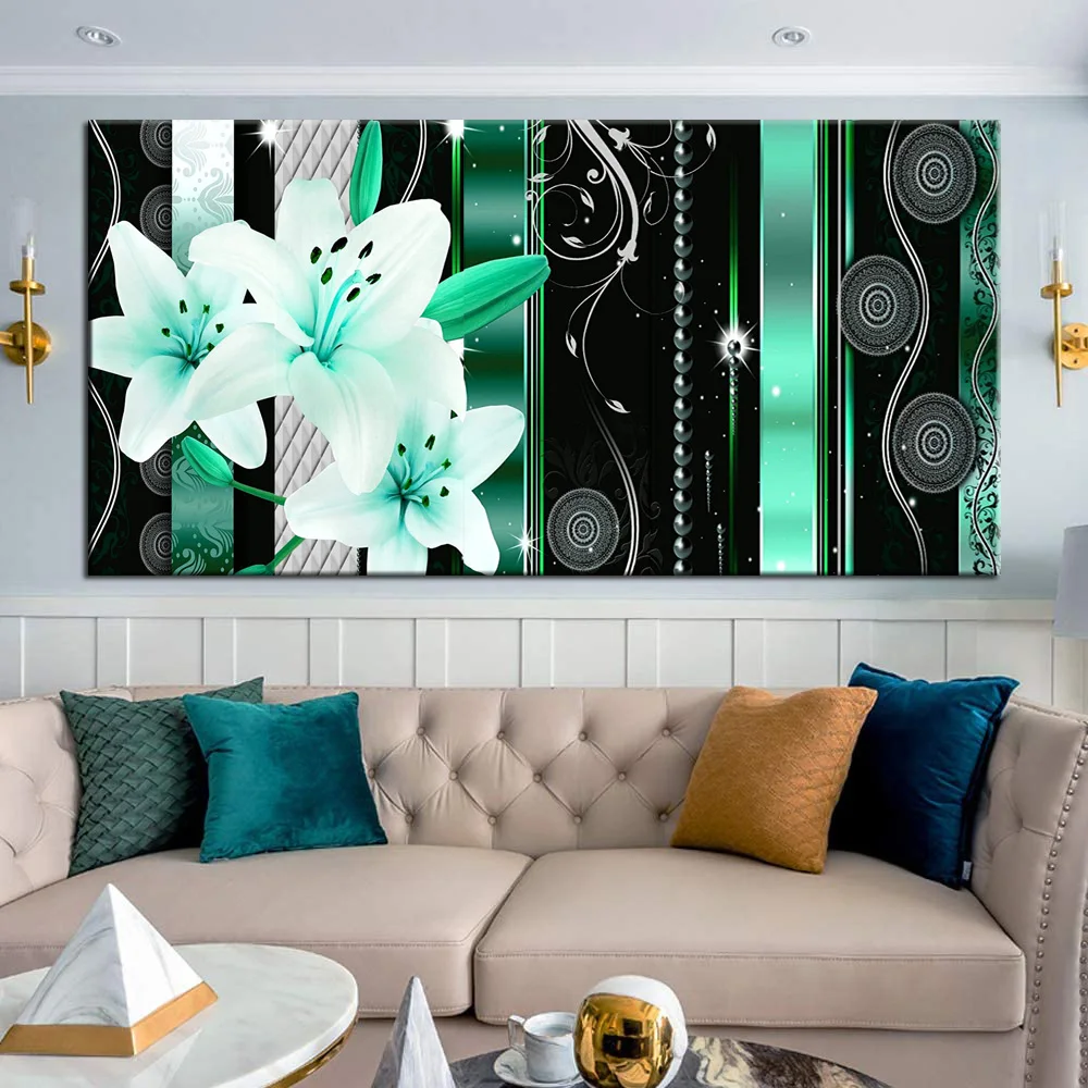 Большая картина из страз 5D Diy, зеленая Лилия, цветок, бриллиант, вышивка крестиком Y4335
Большая картина из страз 5D Diy, зеленая Лилия, цветок, бриллиант, вышивка крестиком Y4335