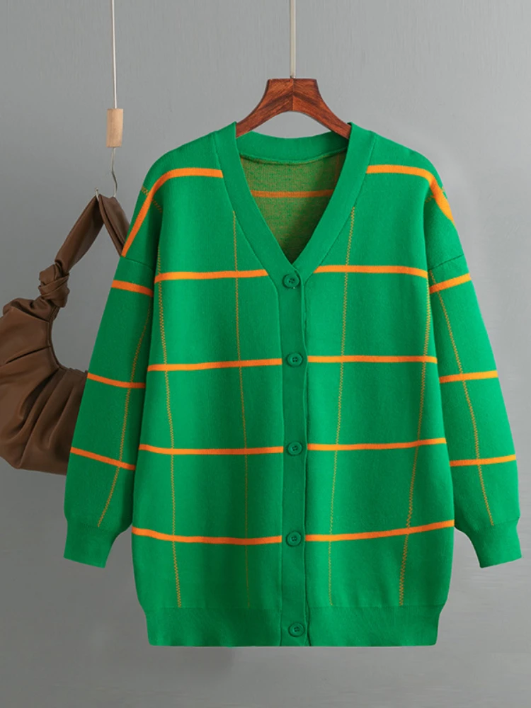 Cardigan Woman Winter New Knitting Lattice Long Sleeve Top Simple Loose Fashion Women Sweaters 2023 V-Neck Casual Sweater Female
Cardigan Woman Winter New Knitting Lattice Long Sleeve Top Simple Loose Fashion Women Sweaters 2023 V-Neck Casual Sweater Female