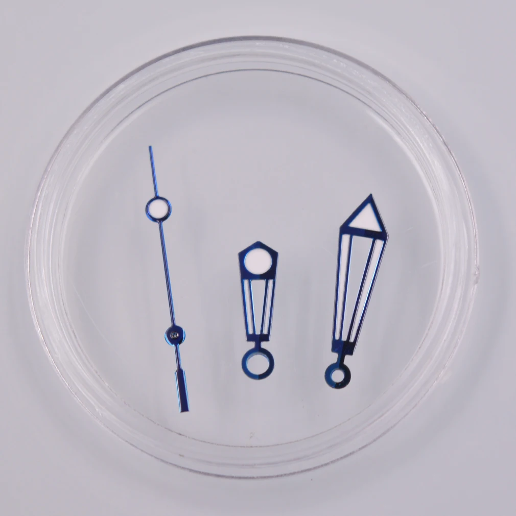 Синие светящиеся стрелки для часов NH35, NH36, 4R36A, с тремя стрелками, 9 мм х 13 мм х 14 мм 
Синие светящиеся стрелки для часов NH35, NH36, 4R36A, с тремя стрелками, 9 мм х 13 мм х 14 мм