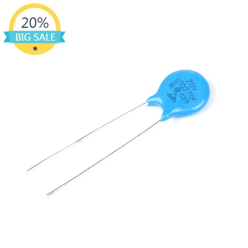 20pcs Varistors 7D270K 07D270 7D-270K 7D270 27V Metal Voltage Dependent Resistor VDR VSR
20pcs Varistors 7D270K 07D270 7D-270K 7D270 27V Metal Voltage Dependent Resistor VDR VSR