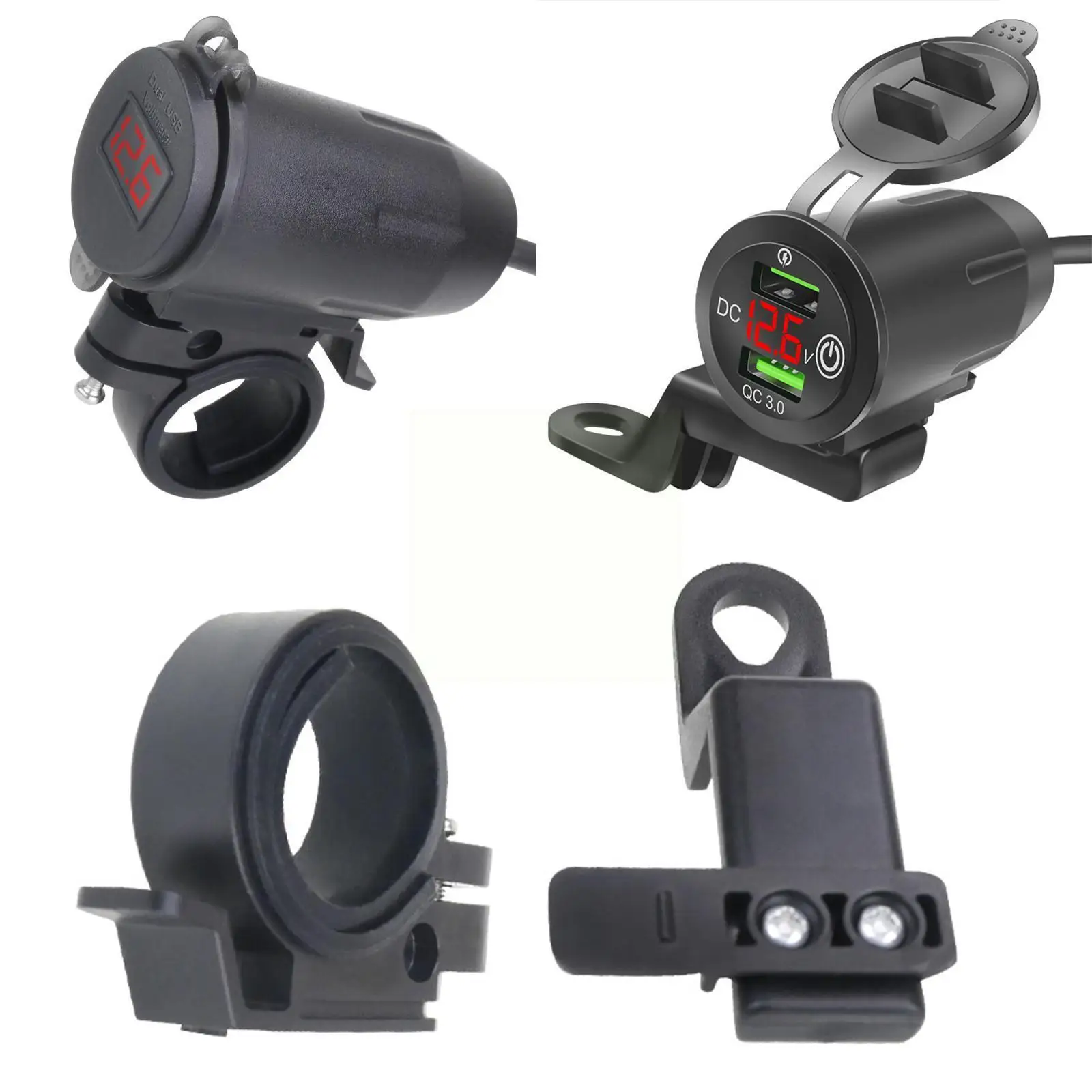 12v Motorcycle Charger Waterproof Fast Power Adapter Dual 3.0 Usb Charge Voltmeter With Switch For Mobile Motorcross U7h7
12v Motorcycle Charger Waterproof Fast Power Adapter Dual 3.0 Usb Charge Voltmeter With Switch For Mobile Motorcross U7h7