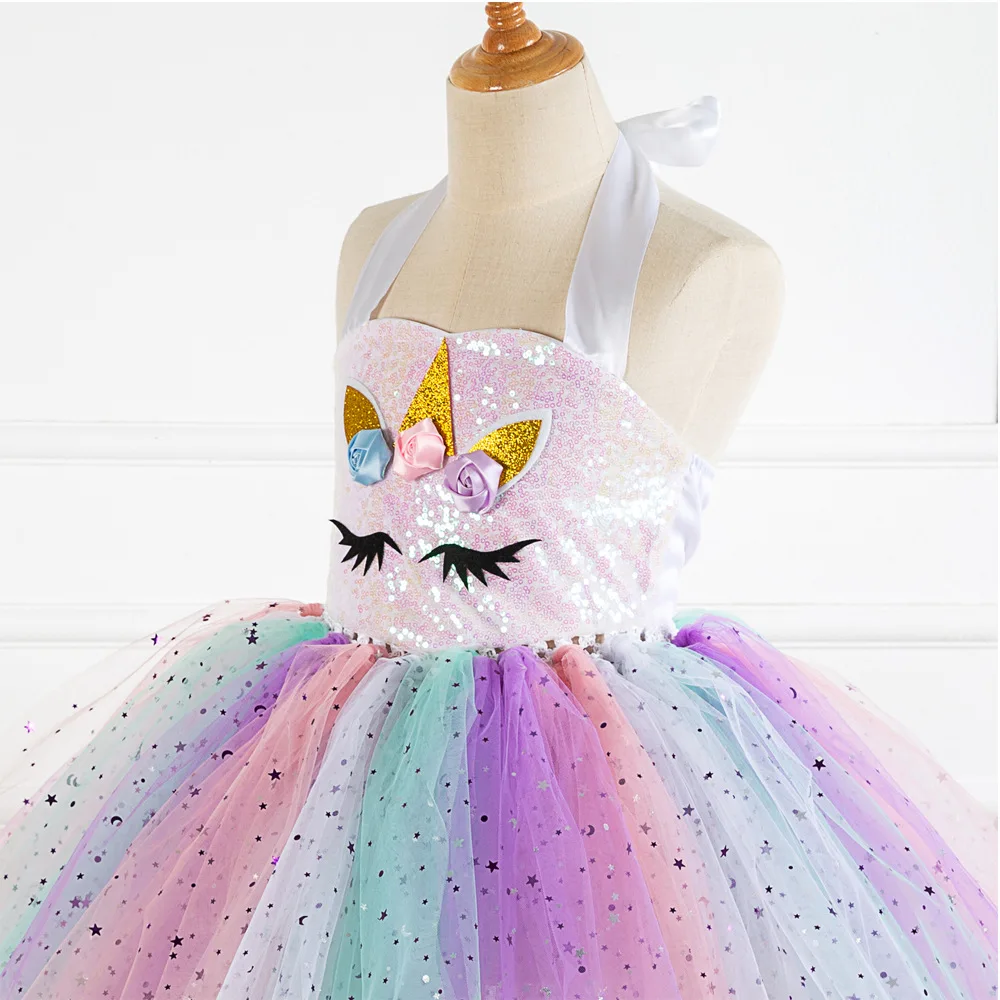 Princess Fairy Dress Girl Costume Kids Party Spanish Unicorn Dresses for Children Clothing Starry Star Girl' Sequin Tutu Rainbow
Princess Fairy Dress Girl Costume Kids Party Spanish Unicorn Dresses for Children Clothing Starry Star Girl' Sequin Tutu Rainbow