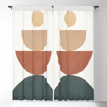 Shape Balance 04 Blackout Curtains 3D Print Window Curtains For Bedroom Living Room Decor Window Treatments