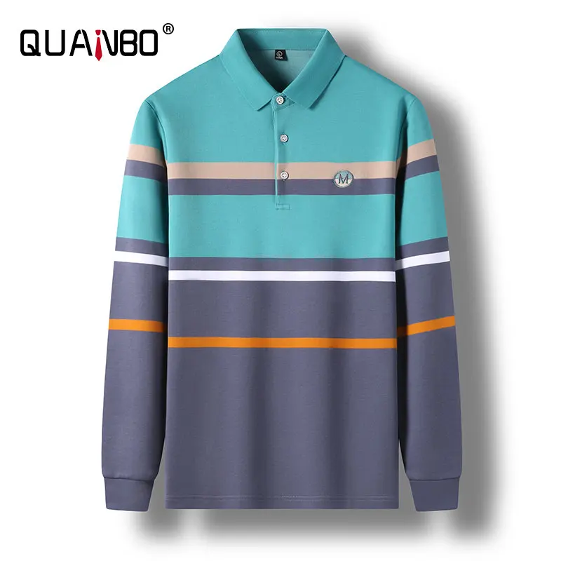Top Grade New Autumn Spring Fashions Designer Brand Plain Men Polo Shirts Striped Luxury Long Sleeve Casual Simple Tops
Top Grade New Autumn Spring Fashions Designer Brand Plain Men Polo Shirts Striped Luxury Long Sleeve Casual Simple Tops