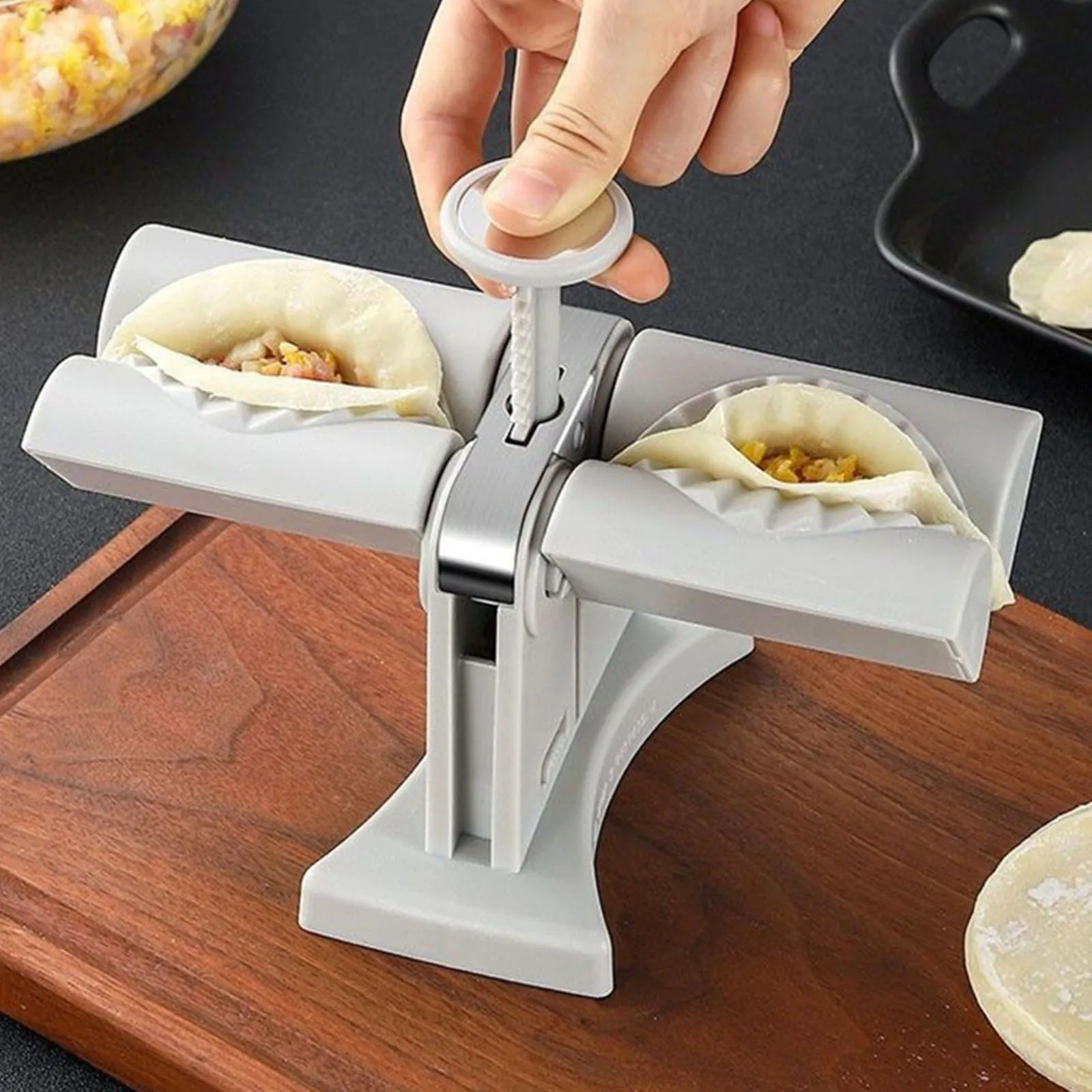 Household Double Head Press Automatic Dumpling Maker Mould Wrap Two At A Time Ravioli Mould Baking Tools Dumpling Mold Moulds
Household Double Head Press Automatic Dumpling Maker Mould Wrap Two At A Time Ravioli Mould Baking Tools Dumpling Mold Moulds