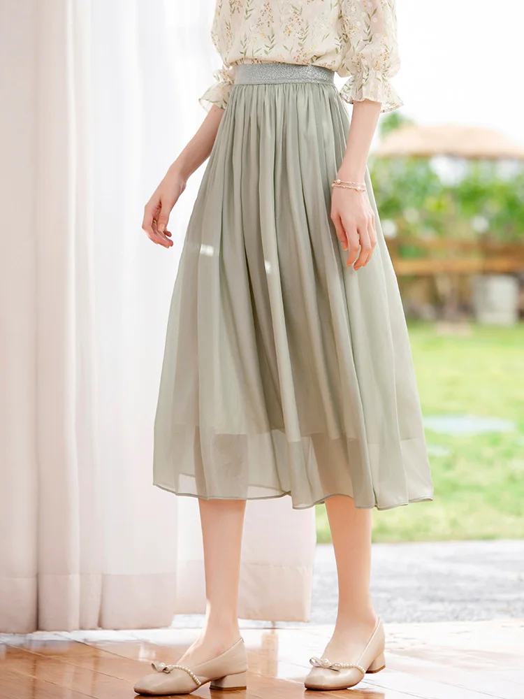 Chunky Dunky 2022 A-Line Elastic Waist Sweet Skirts Female Robe New Elegant Mercerized Midi Skirt for Women Summer
Chunky Dunky 2022 A-Line Elastic Waist Sweet Skirts Female Robe New Elegant Mercerized Midi Skirt for Women Summer