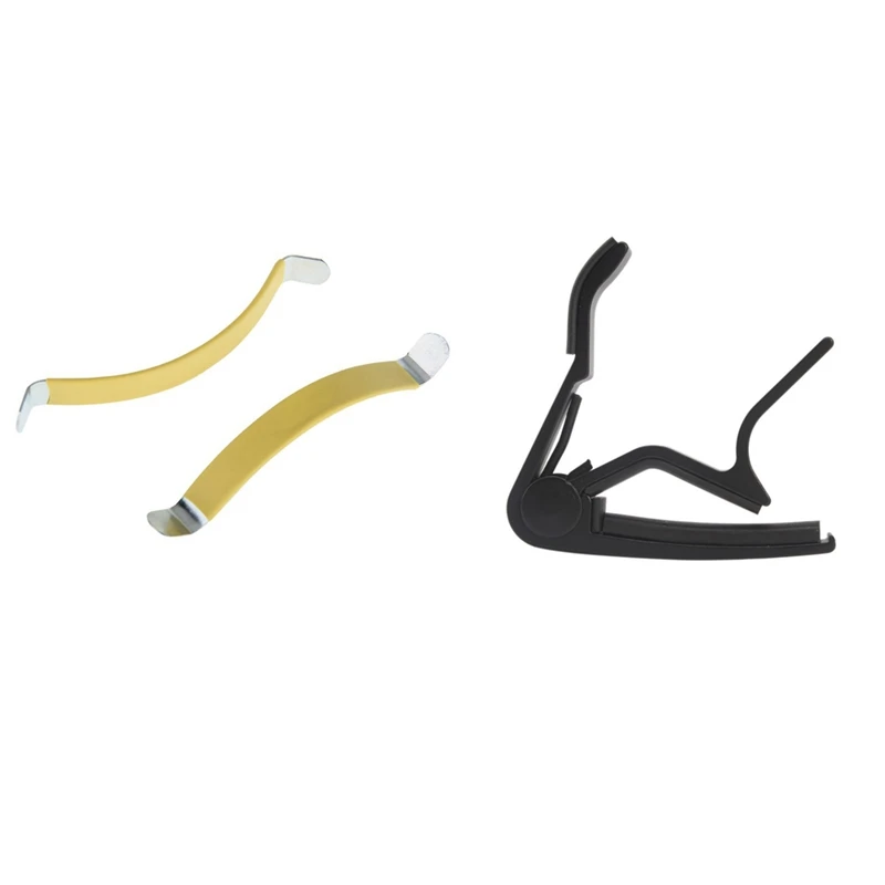 1 Pcs Hand Quick Change Capo Guitar - Black & 2Pcs Metal String Spreaders Guitar Luthier Tool Cleaning Fretboard Yellow
1 Pcs Hand Quick Change Capo Guitar - Black & 2Pcs Metal String Spreaders Guitar Luthier Tool Cleaning Fretboard Yellow