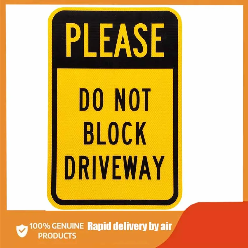 Metal Deco Sign xRiuolo Fluorescent Grade Aluminum Sign Legend Please Do Not Block Driveway Black on Yellow
Metal Deco Sign xRiuolo Fluorescent Grade Aluminum Sign Legend Please Do Not Block Driveway Black on Yellow
