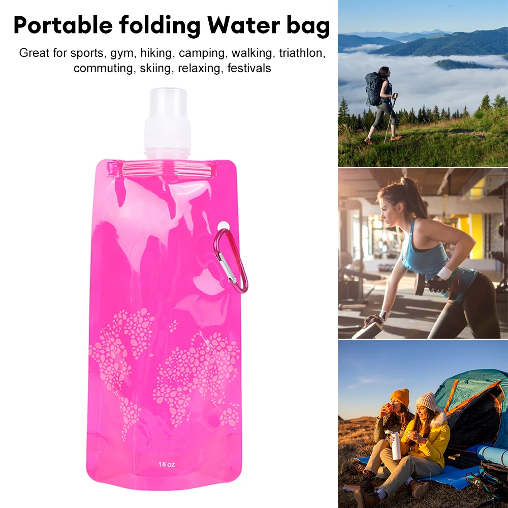 500ml Portable Ultralight Foldable Water Bag Soft Flask Bottle Outdoor Sport Hiking Camping Water Bag Folding Water Bucket
500ml Portable Ultralight Foldable Water Bag Soft Flask Bottle Outdoor Sport Hiking Camping Water Bag Folding Water Bucket