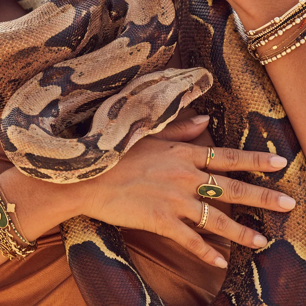 Vintage 18K Gold Stainless Steel Natural African Jade Head Open Ring High Sense Ins European and American Style Ornament
Vintage 18K Gold Stainless Steel Natural African Jade Head Open Ring High Sense Ins European and American Style Ornament